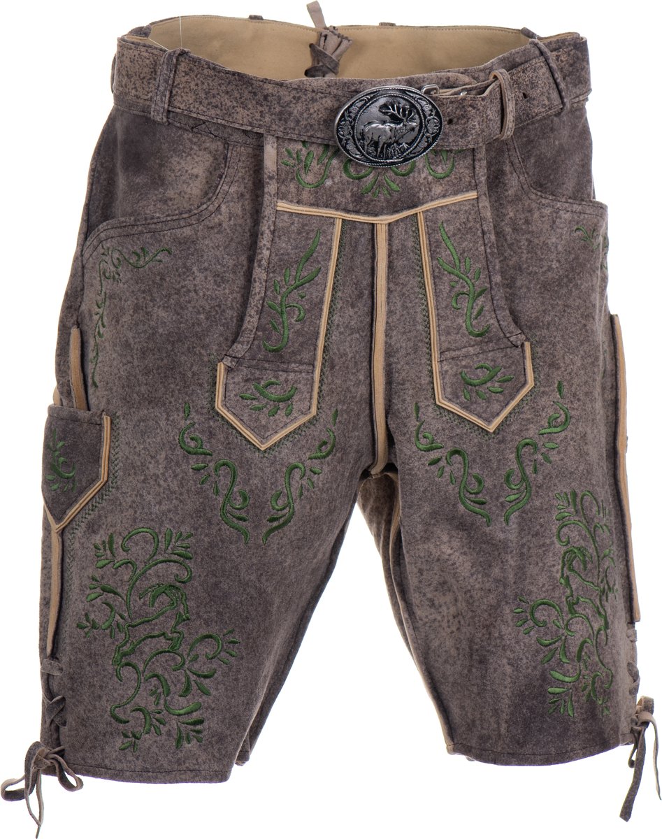 Geitenleer Lederhosen Florian (100% geitenleer)-60 | Tiroler broek | Echte Lederhosen